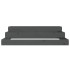 Jardinera de madera maciza de pino gris 107x107x27