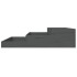 Jardinera de madera maciza de pino gris 107x107x27