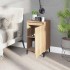 Mesitas de noche 2 uds madera contrachapada roble 40x35x70
