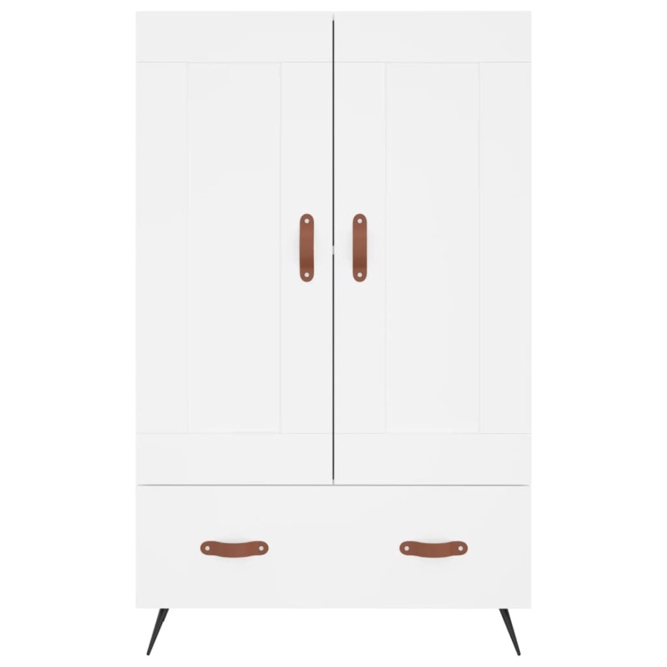 Aparador alto madera de ingeniería blanco 69,5x31x115