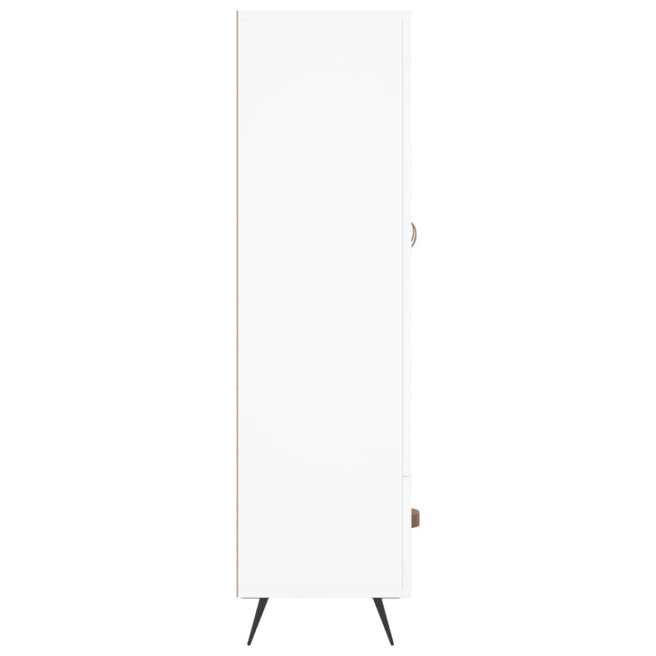 Aparador alto madera de ingeniería blanco 69,5x31x115