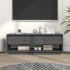 Mueble de TV de madera maciza de pino gris 110,5x34x40