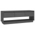 Mueble de TV de madera maciza de pino gris 110,5x34x40