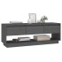 Mueble de TV de madera maciza de pino gris 110,5x34x40