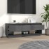 Mueble de TV de madera maciza de pino gris 110,5x34x40
