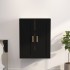 Armario de pared madera de ingeniería negro 69,5x32,5x90