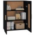 Armario de pared madera de ingeniería negro 69,5x32,5x90