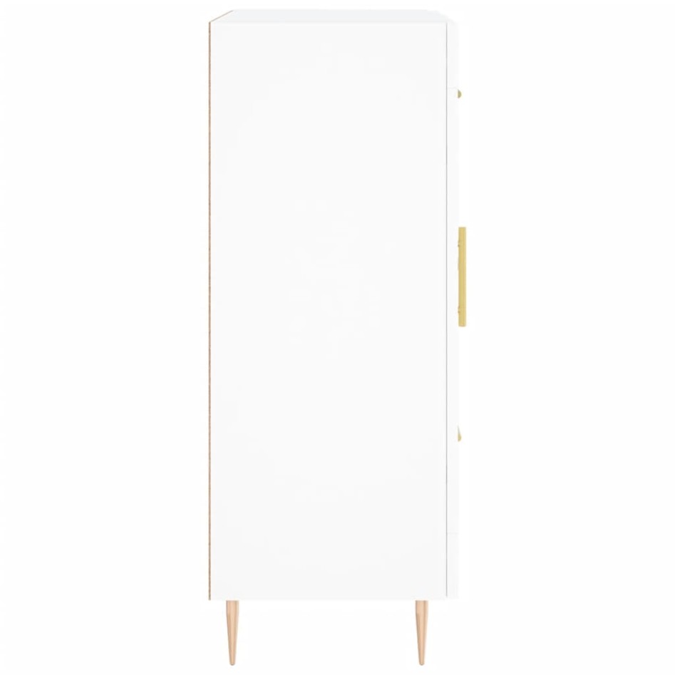 Aparador de madera de ingeniería blanco 69,5x34x90