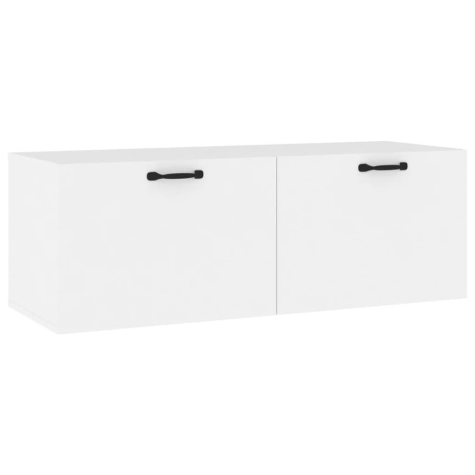 Armario de pared madera contrachapada blanco 100x36,5x35