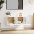 Armario de pared madera contrachapada blanco 100x36,5x35