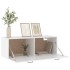 Armario de pared madera contrachapada blanco 100x36,5x35
