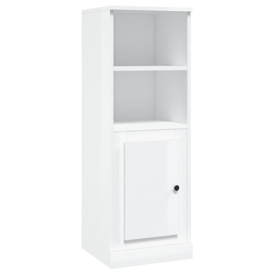 Aparador madera contrachapada blanco brillo 36x35,5x103,5