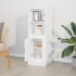 Aparador madera contrachapada blanco brillo 36x35,5x103,5