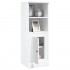 Aparador madera contrachapada blanco brillo 36x35,5x103,5