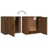 Mesitas de noche de pared 2 uds roble marrón 50x30x47
