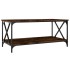 Mesa de centro madera y hierro roble ahumado 100x50x45
