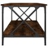 Mesa de centro madera y hierro roble ahumado 100x50x45