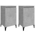 Mesitas de noche 2 uds madera gris hormigón 40x35x70