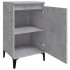 Mesitas de noche 2 uds madera gris hormigón 40x35x70