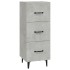 Aparador de madera contrachapada gris hormigón 34,5x34x90