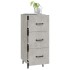 Aparador de madera contrachapada gris hormigón 34,5x34x90