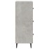 Aparador de madera contrachapada gris hormigón 34,5x34x90
