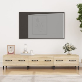 Mueble de TV madera contrachapada roble Sonoma 150x34,5x30