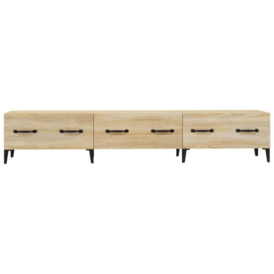 Mueble de TV madera contrachapada roble Sonoma 150x34,5x30