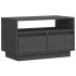 Mueble de TV de madera maciza de pino gris 60x35x37