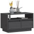 Mueble de TV de madera maciza de pino gris 60x35x37