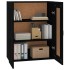 Armario colgante de pared negro 69,5x32,5x90