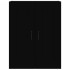 Armario colgante de pared negro 69,5x32,5x90