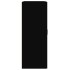 Armario colgante de pared negro 69,5x32,5x90