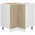 Armario inferior contrachapada color roble 75,5x75,5x80,5