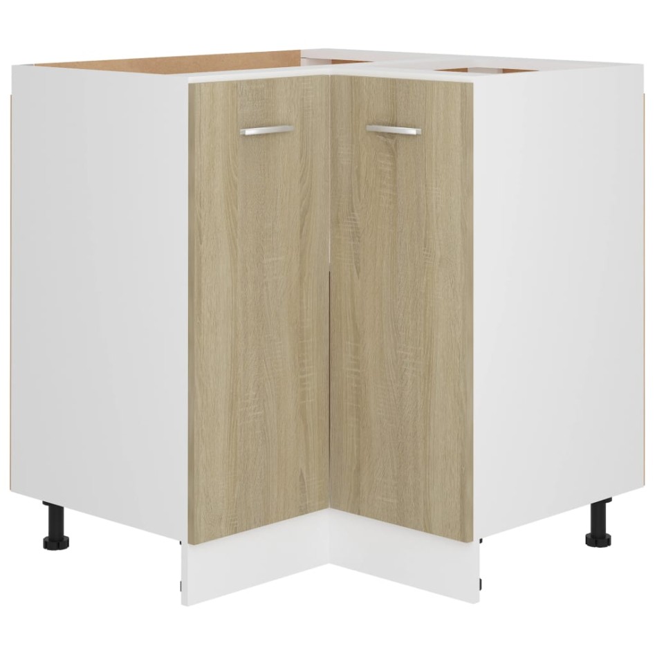 Armario inferior contrachapada color roble 75,5x75,5x80,5