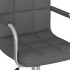 Silla de comedor giratoria tela gris