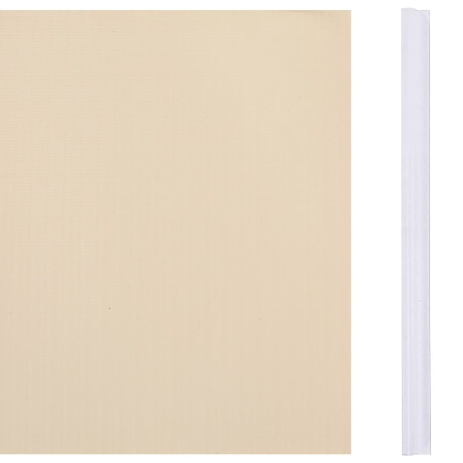 Paneles de privacidad 4 uds PVC crema 35x0,19