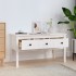 Mesa de centro de madera maciza de pino blanco 102x49x55