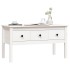 Mesa de centro de madera maciza de pino blanco 102x49x55