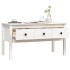 Mesa de centro de madera maciza de pino blanco 102x49x55
