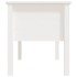 Mesa de centro de madera maciza de pino blanco 102x49x55