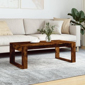Mesa de centro madera de ingeniería roble ahumado 102x50x35