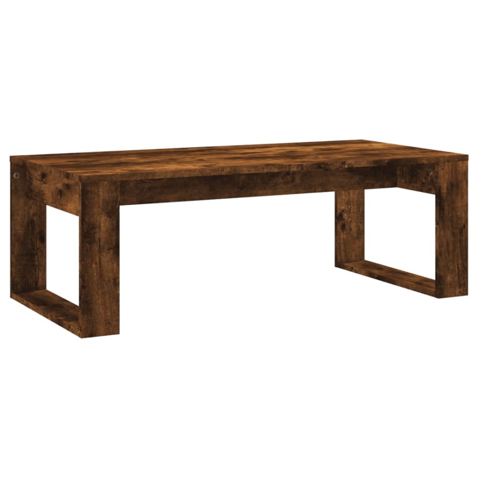 Mesa de centro madera de ingeniería roble ahumado 102x50x35