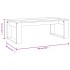 Mesa de centro madera de ingeniería roble ahumado 102x50x35