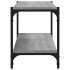 Mueble para TV contrachapada y acero gris Sonoma 80x33x41
