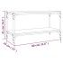 Mueble para TV contrachapada y acero gris Sonoma 80x33x41