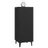 Aparador de madera contrachapada negro 34,5x34x90