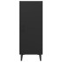Aparador de madera contrachapada negro 34,5x34x90