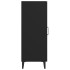 Aparador de madera contrachapada negro 34,5x34x90