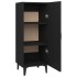 Aparador de madera contrachapada negro 34,5x34x90